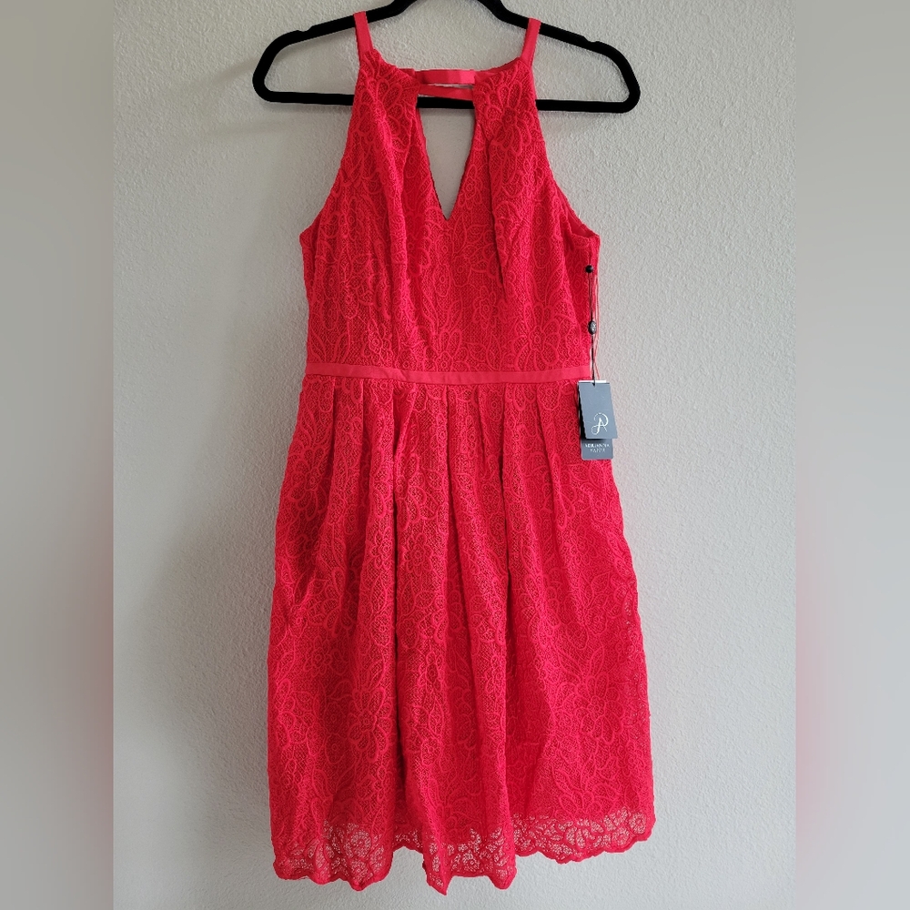Adrianna Papell Vibrant Lace Dress